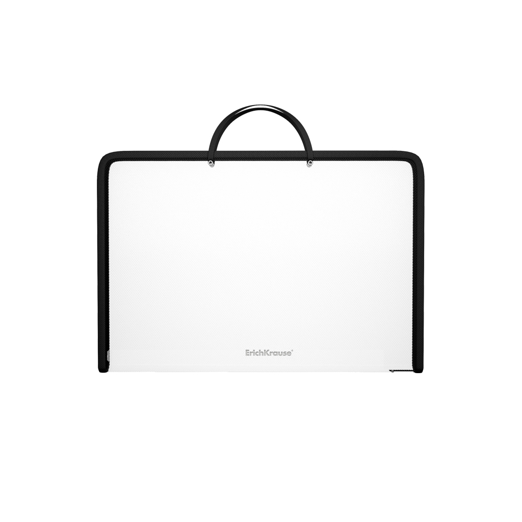 Zip folder with handles ErichKrause® Diagonal Clear with colored