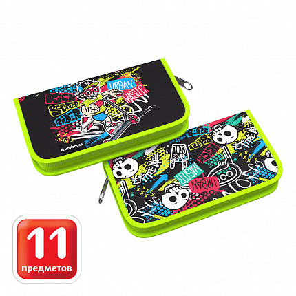 Пенал-книжка с наполнением ErichKrause 110x205x25мм Scooter Master