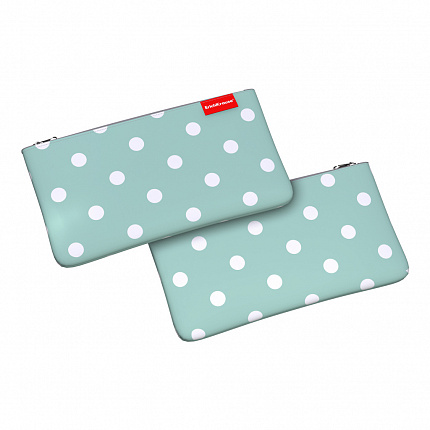 Пенал конверт ErichKrause Light 220x120мм Dots in Mint