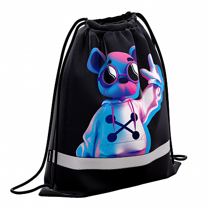 Мешок для обуви ErichKrause с вентиляцией 500x410мм Neon Crew