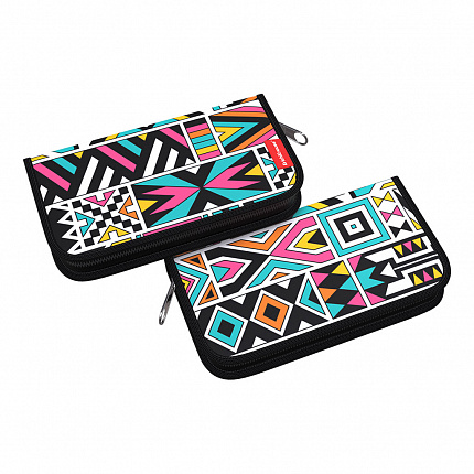 Пенал-книжка без наполнения ErichKrause® 110x205x25мм Ornament