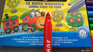 Фломастеры ArtBerry® Jumbo Super Washable 12 цветов
