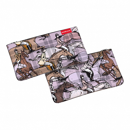 Пенал конверт ErichKrause® Light 220x120мм Horse Racing