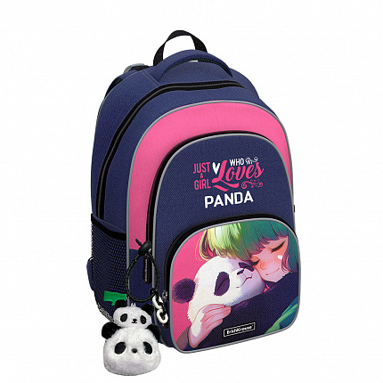 Ученический рюкзак с грудной перемычкой ErichKrause ErgoLine® 17L Panda Hugs