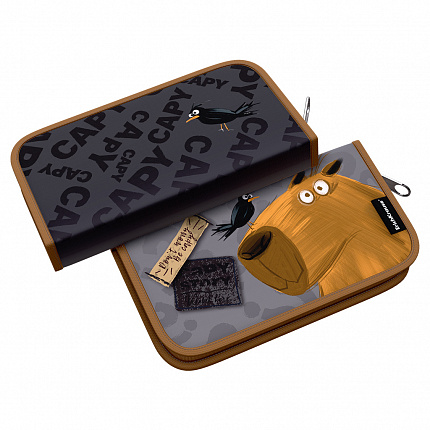 Пенал-книжка без наполнения ErichKrause 110x205x25мм Happy Capy