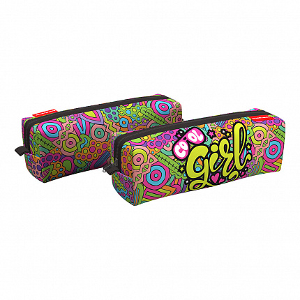 Пенал квадро ErichKrause 210x70x70мм Cool Girl