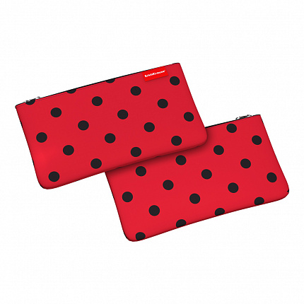 Пенал конверт ErichKrause Light 220x120мм Dots in Red