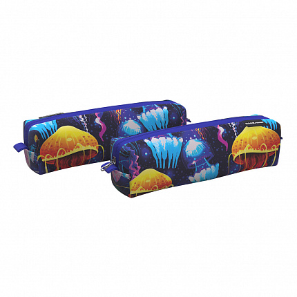 Пенал квадро mini ErichKrause 210x50x50мм Neon Jellyfish