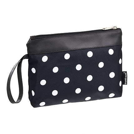 Косметичка ErichKrause® StreetLine 230х160мм Dots in Black