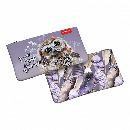Пенал конверт ErichKrause Light 220x120мм Dreamy Owl