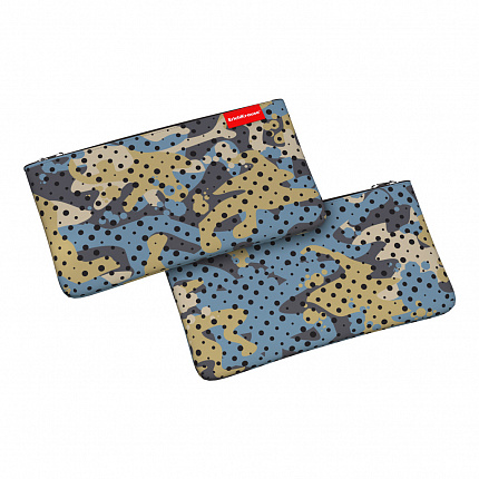 Пенал конверт ErichKrause® Light 220x120мм Dots vs Camo