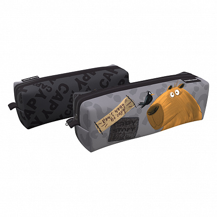 Пенал квадро ErichKrause 210x70x70мм Happy Capy