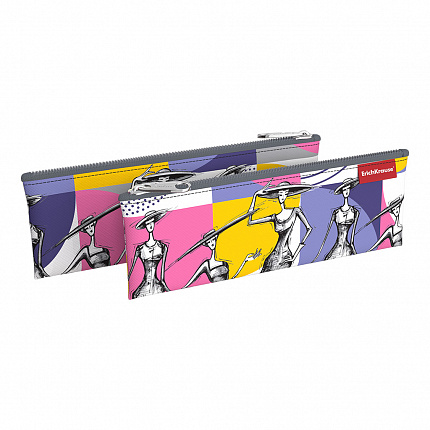 Пенал конверт ErichKrause® 220х90мм Fashion Sketch