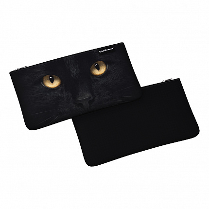 Пенал конверт ErichKrause Light 220x120мм Black Cat