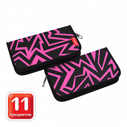 Пенал-книжка с наполнением ErichKrause® 110x205x25мм Girl Power