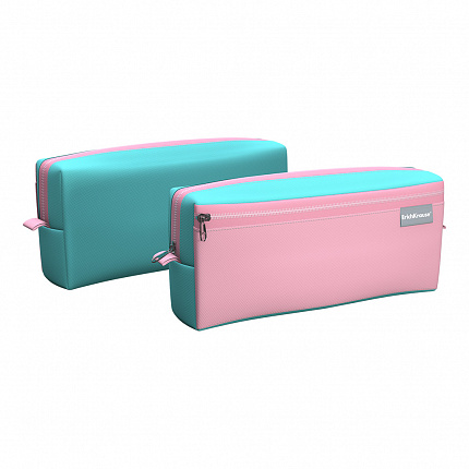 Пенал квадро с двумя отделениями ErichKrause 210x100x50мм Rose