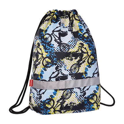 Мешок для обуви ErichKrause® с боковым карманом 500х410мм Cyclist