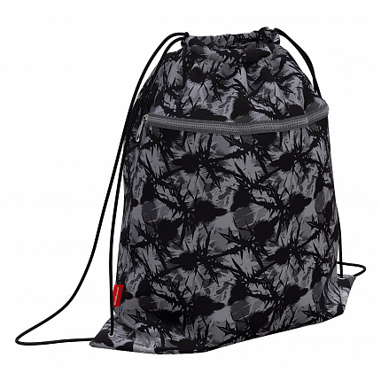 Мешок для обуви ErichKrause® с карманом на молнии 500х410мм Thistle