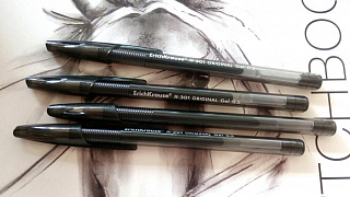 Ручка гелевая ErichKrause® R-301 Original Gel 0.5, цвет чернил: черный