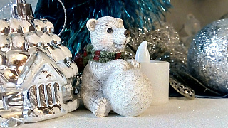 Сувенир ErichKrause® Decor Белый медвежонок 5.5см