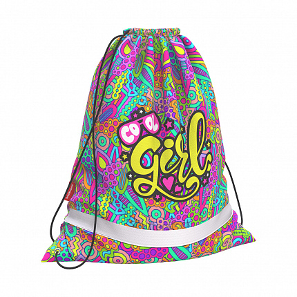 Мешок для обуви ErichKrause 365x440мм Cool Girl