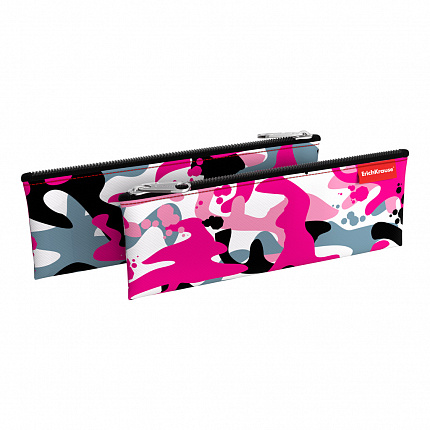 Пенал конверт ErichKrause® 220х90мм Pink Camo
