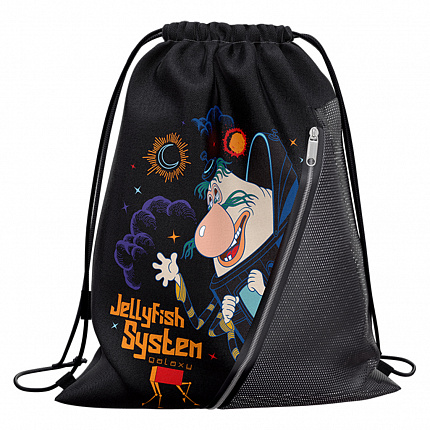 Мешок для обуви ErichKrause Mesh с карманом на молнии 500x410мм Тайна третьей планеты